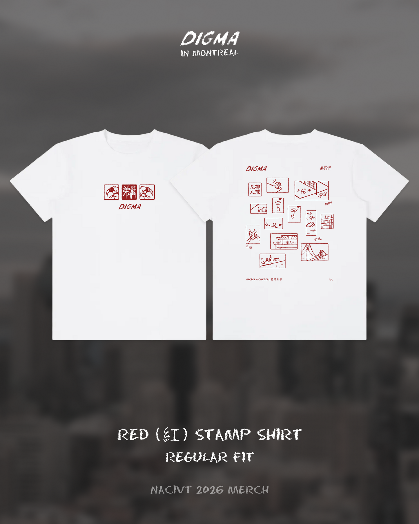 2026 Digma 9man Classic Crew Neck Cotton T-Shirt