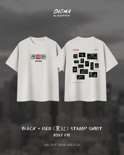 2026 Digma 9man Stamp T-Shirt (Boxy Oversized Fit)