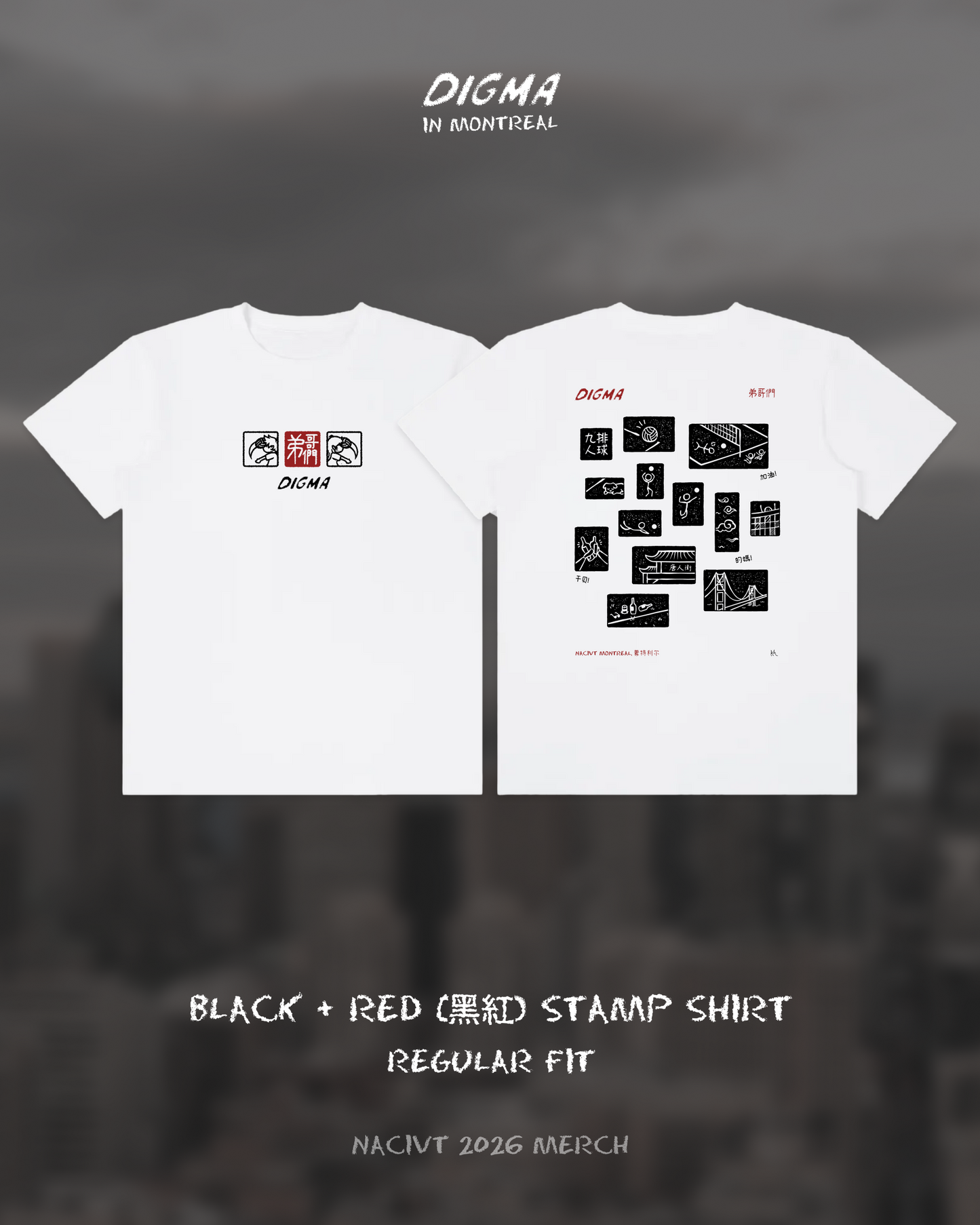2026 Digma 9man Classic Crew Neck Cotton T-Shirt