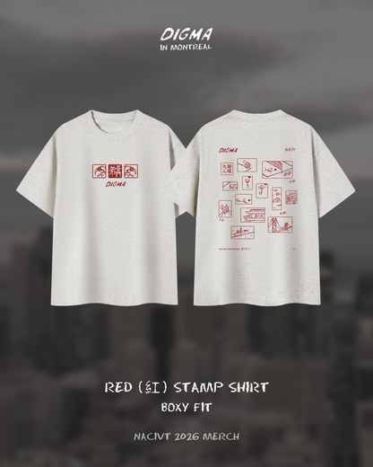 2026 Digma 9man Stamp T-Shirt (Boxy Oversized Fit)