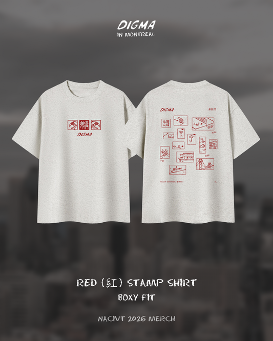 2026 Digma 9man Stamp T-Shirt (Boxy Oversized Fit)