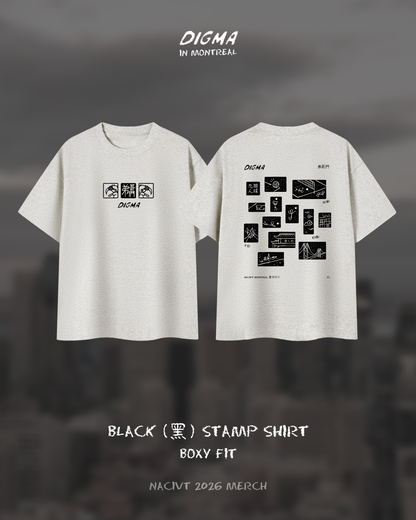 2026 Digma 9man Stamp T-Shirt (Boxy Oversized Fit)